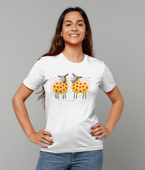 Sheep t-shirt front mockup