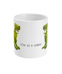 T-rex cuddle mug