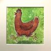 Watercolour & Acrylic painting of chicken
