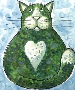 Green cat