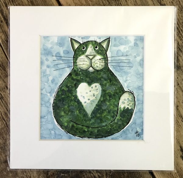 Green cat