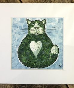 Green cat